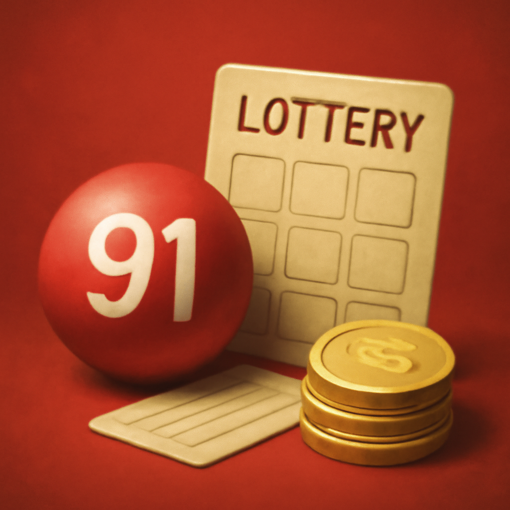 Icon representing 91 Lottery account verification steps.