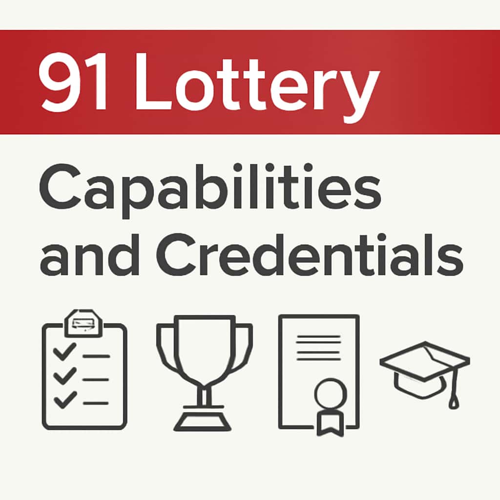 Illustration related to 91 Lottery Capabilities and Credentials.