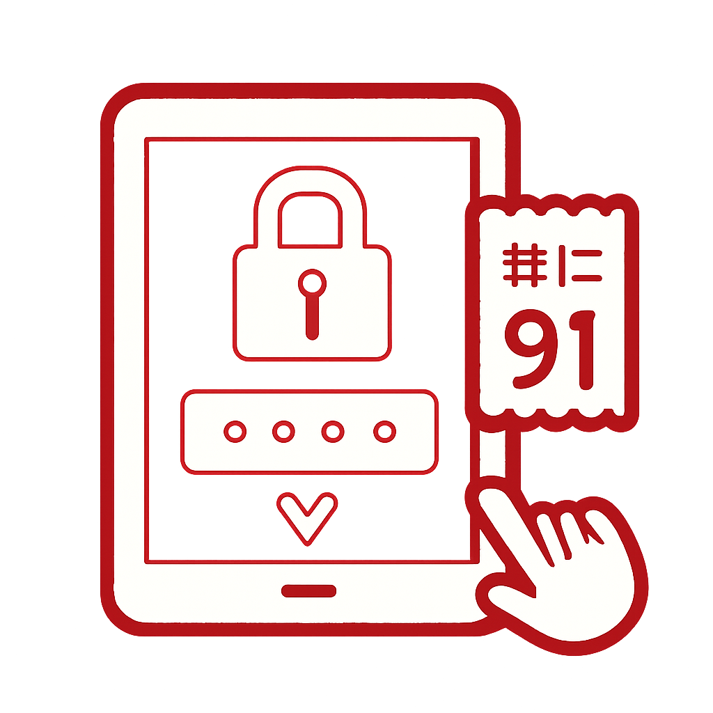 Illustration depicting steps for account security management.