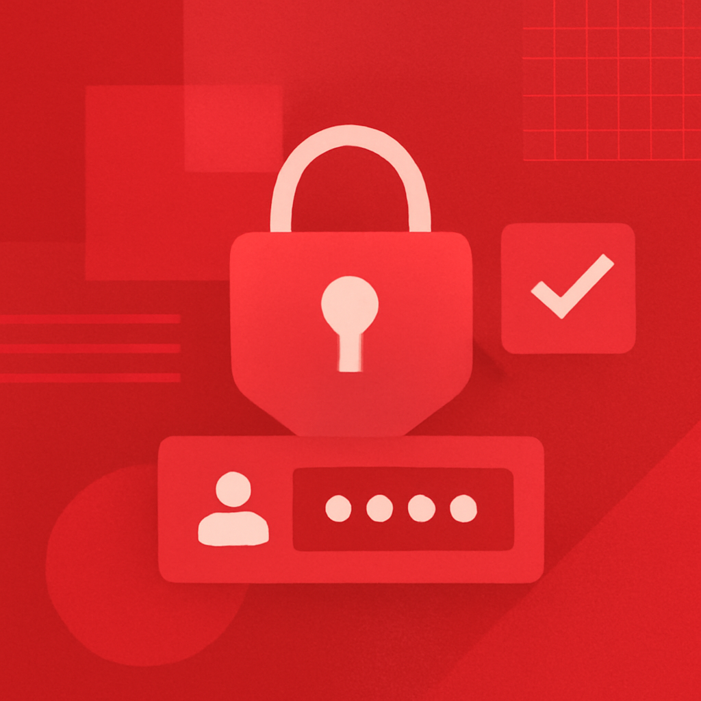 Illustration depicting steps for account security management.