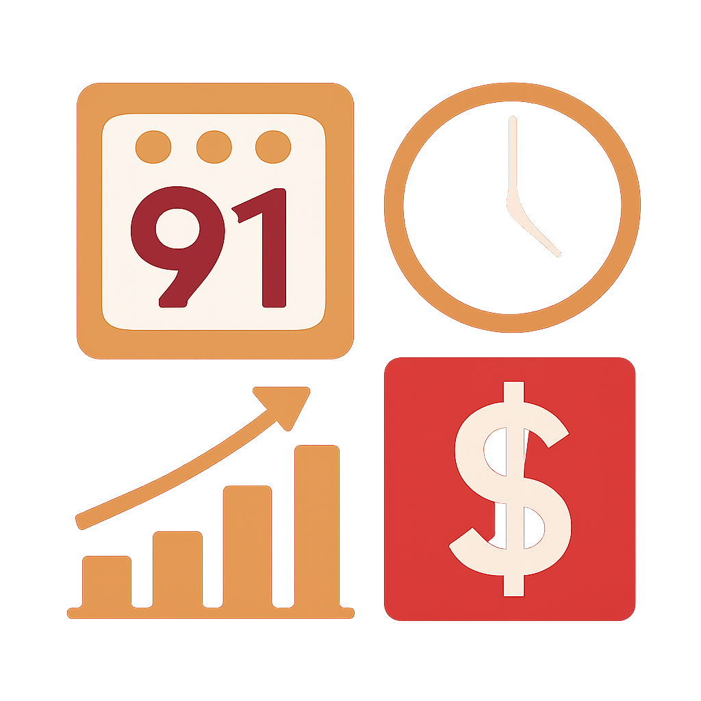 Icon representing guidelines for securing a 91 Lottery account.