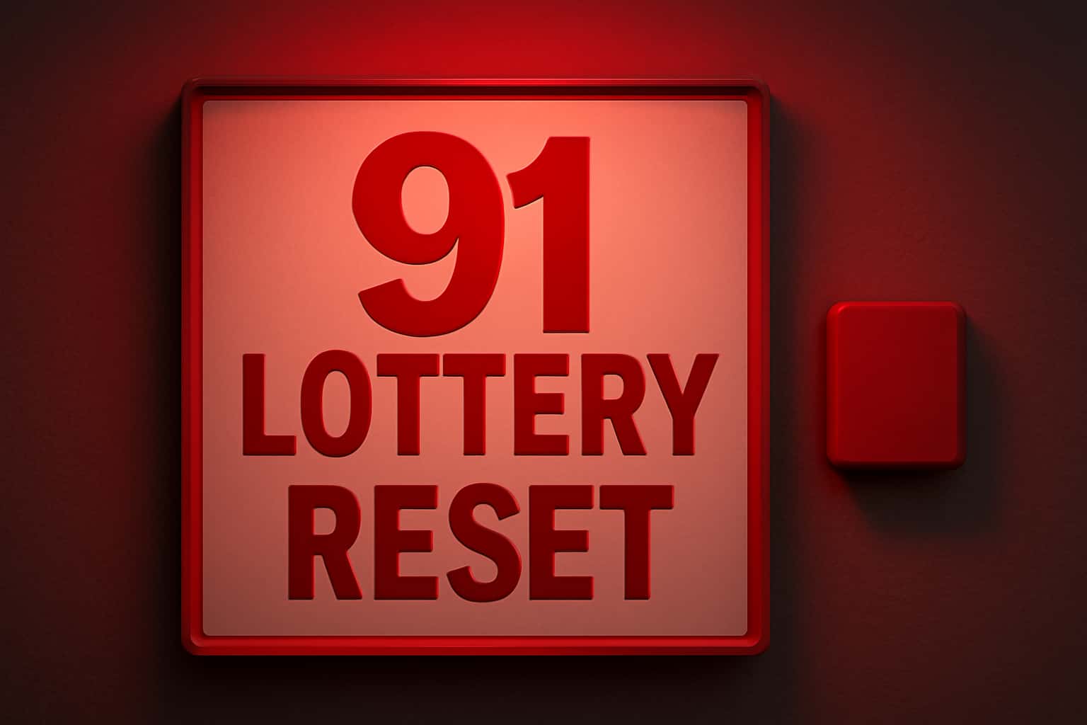 Informative scene depicting the 91 Lottery Reset process with secure access themes.