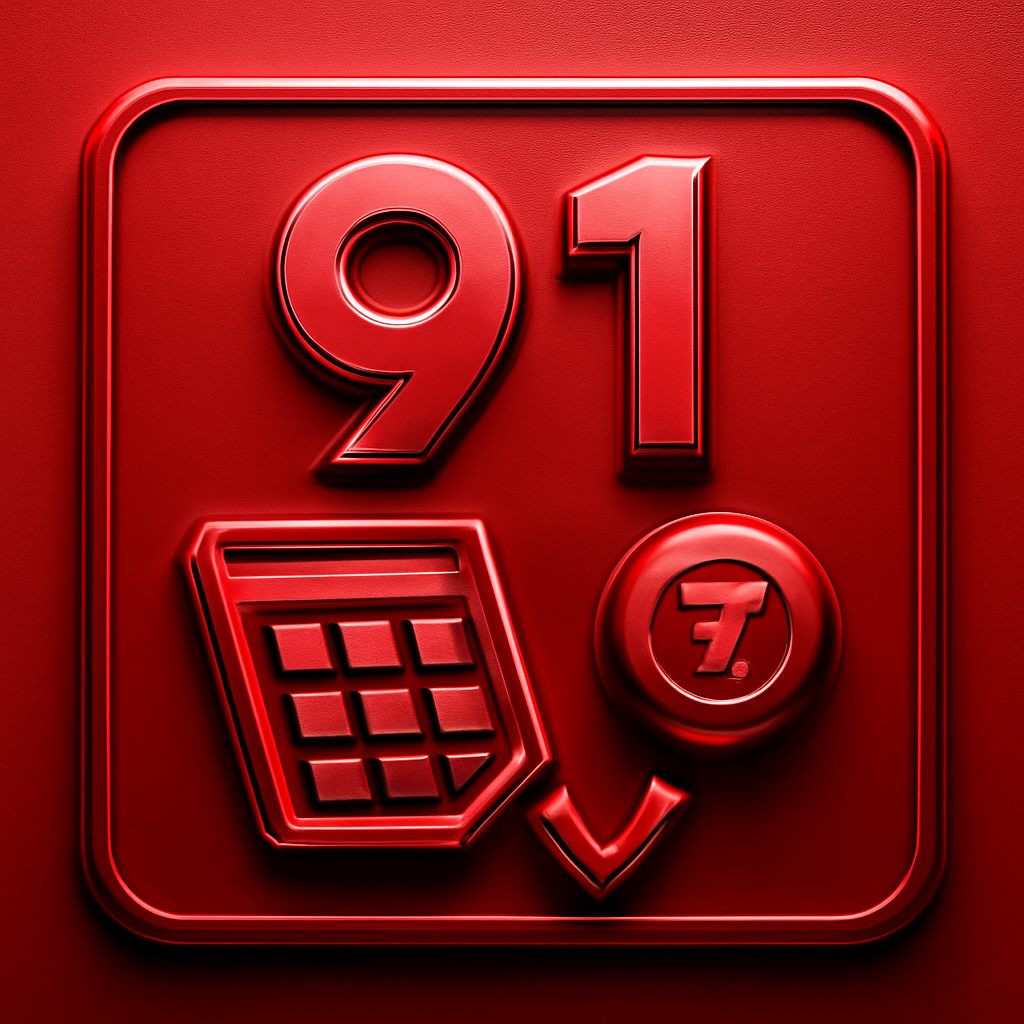 Icon representing 91 Lottery account verification steps.