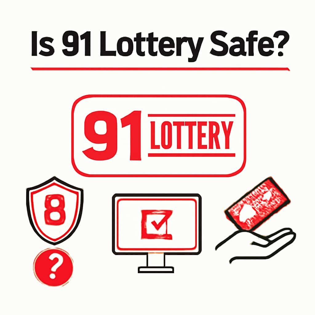 An educational diagram illustrating security features in 91 Lottery.