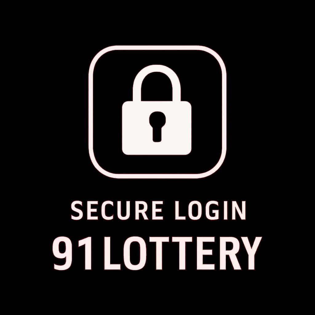 Icon representing secure access for the 91 Lottery.