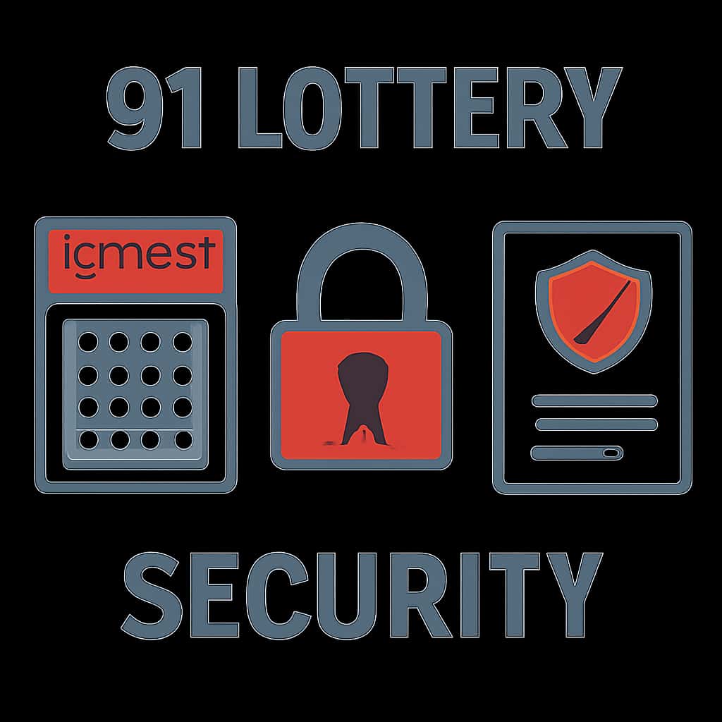 An educational diagram showcasing key features of 91 Lottery Security.