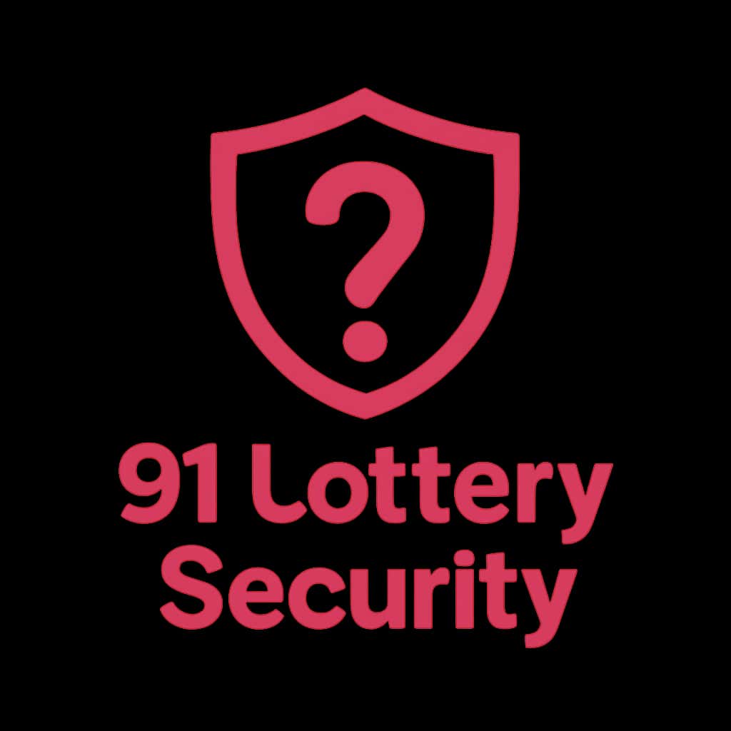 A simple badge illustrating 91 Lottery Security.